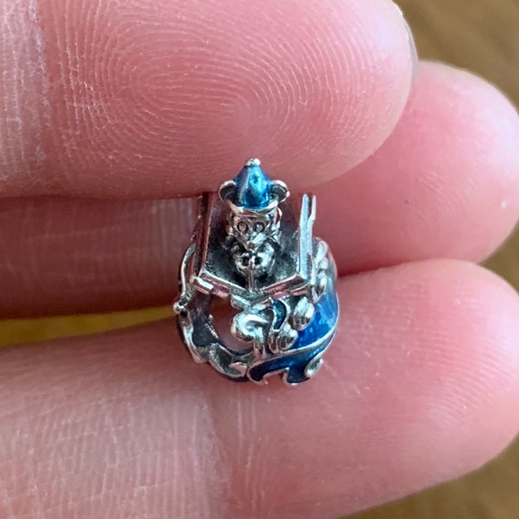 NWOT Disney Mickey Mouse Wizard Charm Sterling Silver 925 - Picture 9 of 11